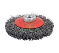 1PZ SPAZZOLA CONICA PER SMERIGLIATRICE Ã¸ MM 115 FORO M 14: