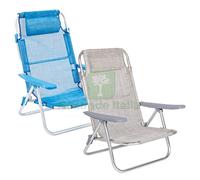 1PZ SPIAGGINA CON BRACCIOLI 'GABICCE' TELO GRIGIO: