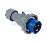 1PZ SPINA INDUSTRIALE VOLANTE BLU 2P+E CEE IP67 16A COLORE BLU: