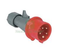 1PZ SPINA INDUSTRIALE VOLANTE ROSSO 3P+N+E CEE IP44 16A COLORE ROSSO: