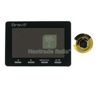1PZ SPIONCINO ELETTRONICO MAXI SOTTOCCHIO BRAVO ORO CON SCHERMO LCD 4,3" MM. 40: