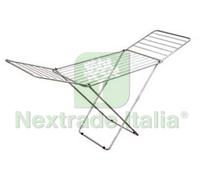 1PZ STENDIBIANCHERIA "JOLLY" IN ACCIAIO VERNICIATO MT.18 CM.180X55X96H.: