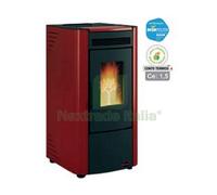 1PZ STUFA A PELLET KETTY EVO 2.0 6,5 KW BORDEAUX (CONTO TERMICO) MISURE CM.45,6: