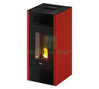 1PZ STUFA A PELLET 'SABA 14' COLORE ROSSO: