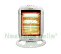 1PZ STUFA ALOGENA ROTANTE "DESIGN" 1200W MISURE DI INGOMBRO CM.36X17X60H.: