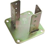 1PZ SUPPORTO GAZEBO QUADRO A PAVIMENTO 840 ZINCATO GIALLO S.MM 4,0 MM 200X200:
