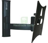 1PZ SUPPORTO TV PIATTA LCD 9 BRAVO ACCIAIO VERNICIATO NERO 26" 40" KG 20: