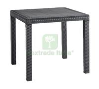 1PZ TAVOLO DALLAS CM. 80X80X74 H COL. ANTRACITE: