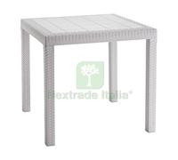 1PZ TAVOLO DALLAS CM. 80X80X74 H COL. BIANCO: