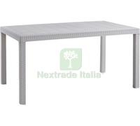 1PZ TAVOLO HOUSTON CM. 150X90X74 H COL. BIANCO: