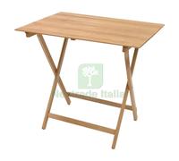 1PZ TAVOLO LEGNO PIEGHEVOLE 'PIC NIC' CM 60 X 100 H 75 CM COLORE NATURALE: