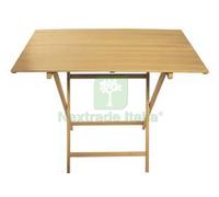 1PZ TAVOLO PIC NIC SINGOLO IN LEGNO COLORE NATURALE CM.60X80X75H: