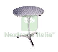 1PZ TAVOLO TONDO "ONE TOP" IN ALLUMINIO Ø CM.60X70H.:
