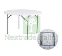 1PZ TAVOLO TONDO PIEGHEVOLE IN HDPE Ø CM.122X74H.: