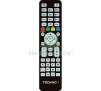 1PZ TELECOMANDO PROGRAMMABILE TECHNO 1 BRAVO TV + VCR + DVD + DTT BANCO 1:
