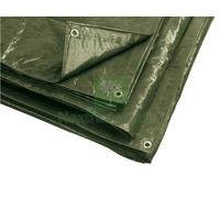 1PZ TELO OCCHIELLATO MULTIUSO IN POLIETILENE COL. VERDE MT. 8X10: