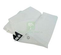 1PZ TELONE OCCHIELLATO LENO KRISTAL WORKIT TRASPARENTE GR MQ 160 MT 6X10 + POLI: