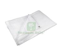 1PZ TELONE RETINATO CON OCCHIELLI MT 4 X 6 BIANCO 160 GR. MQ.: