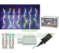 1PZ TENDA 160 LED MULTICOLOR PER ESTERNO CON GIOCO LUCI MT.3 + 1,8 X 0,7 10 FIL: