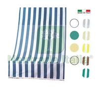 1PZ TENDA DA SOLE "RIO" CON TUNNEL CM.140 CM.300H. BIANCO GRIGIO: