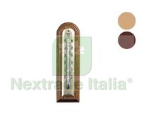 1PZ TERMOMETRO LEGNO NOCE ARROTONDATO CHIARO MM.144X40:
