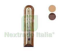 1PZ TERMOMETRO LEGNO NOCE ARROTONDATO SCURO MM.183X43: