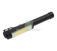 1PZ TORCIA LED NERO CALAMITO LUCE QUADRA LUMEN 350 3XSTILO AA INCLUSE + MAGNETE: