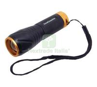 1PZ TORCIA LED NERO LED 5 LUCE QUADRA WATT 5 3XMINI STILO 3XAAA INCLUSE: