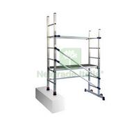 1PZ TRABATTELLO "P6" IN ALLUMINIO CM.146X89X189H., PIANO LAVORO CM.90H., KG.14,: