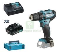 1PZ TRAPANO AVVIT BATTERIA DF333DSAJ MAKITA VOLT 12X2 AH 2,0 +VALIGIA: