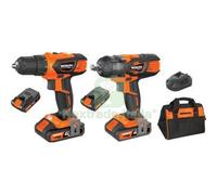1PZ TRAPANO + AVVIT IMPULSI BATT GP20V 628102 WOKIN VOLT 20X2 AH 2,0 1 2" + BOR: