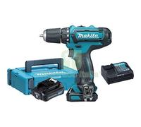 1PZ TRAPANO AVVIT PERCUS BATTERIA HP333DSAJ MAKITA VOLT 12X2 AH 2,0: