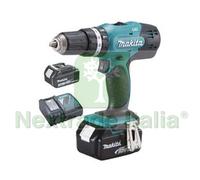 1PZ TRAPANO AVVITATORE PERCUSS. 2 VEL. 2 BATT. 18V 3,0AH (DHP453RFE):