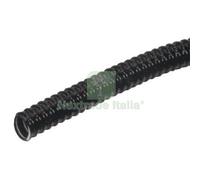 1PZ TUBO CORRUGATO + TIRAFILO PVC NERO MM 16 MT 100: