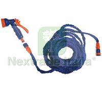 1PZ TUBO ESTENSIBILE COBRA CON IDROPISTOLA E RACCORDI MT. 5 15: