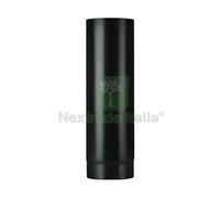 1PZ TUBO PER STUFA A LEGNA PORCELLANATO PLUS LIGHT COL. NERO OPACO Ï CM. 12X 25: