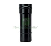 1PZ TUBO PER STUFA A PELLET LIGHT SENZA GUARNIZIONE COL. NERO OPACO Ï CM. 8X 25: