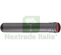 1PZ TUBO PER STUFE A PELLET NERO OPACO "ALA PELLET AETERNUM" Ø MM.80X1000H.: