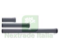 1PZ TUBO PER STUFE A PELLET PLUS LIGHT NERO OPACO NORMALE Ø CM.10X50, MM.0,7: