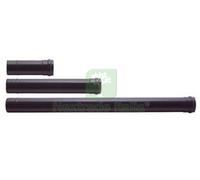 1PZ TUBO PER STUFE A PELLET PLUS NERO OPACO PESANTE MM.1,2 Ø CM.8X25: