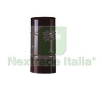 1PZ TUBO PORCELLANATO CON FORO PER SERRANDA MARRONE LUCIDO Ø CM.12X25 :