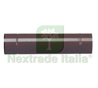 1PZ TUBO PORCELLANATO PER STUFE A LEGNA MARRONE LUCIDO Ø CM.10X50: