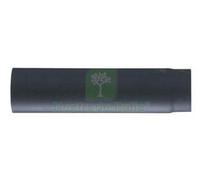 1PZ TUBO PORCELLANATO PESANTE PER STUFE A LEGNA NERO OPACO Ø CM.13X100, MM.1,2: