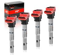 1PZ UKI-C01 - Confezione da 4 bobine di accensione con 4 pin di ricambio per Audi A4 A5 A6 A7 A8 Q5 Q7 FORD Galaxy Mk1 Volkswagen Passat B3/B4 Estate Compatibile OE 06C905115E 06D905115 06E905115