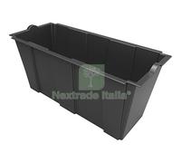 1PZ VASO FIORIERA SEPARE BAMA PP NERO CM 79X35 H.CM 37: