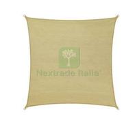 1PZ VELA OMBREGGIANTE HDPE QUADRA BEIGE MT.3,6X3,6: