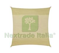 1PZ VELA OMBREGGIANTE HDPE QUADRA BEIGE MT.3X3: