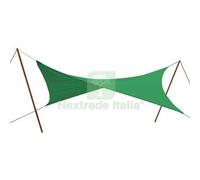 1PZ VELA OMBREGGIANTE QUADRA STARS PE VERDE GR MQ 180 MT 3,6X3,6 + POLIECO: