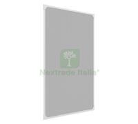 1PZ ZANZARIERA SU TELAIO PER FINESTRE 'CLARISSA' CM 120 X 120 PANNELLO MARRONE: