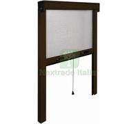 1PZ ZANZARIERA VERTICALE IN KIT CM.100X160 COL. MARRONE (RAL 8017):